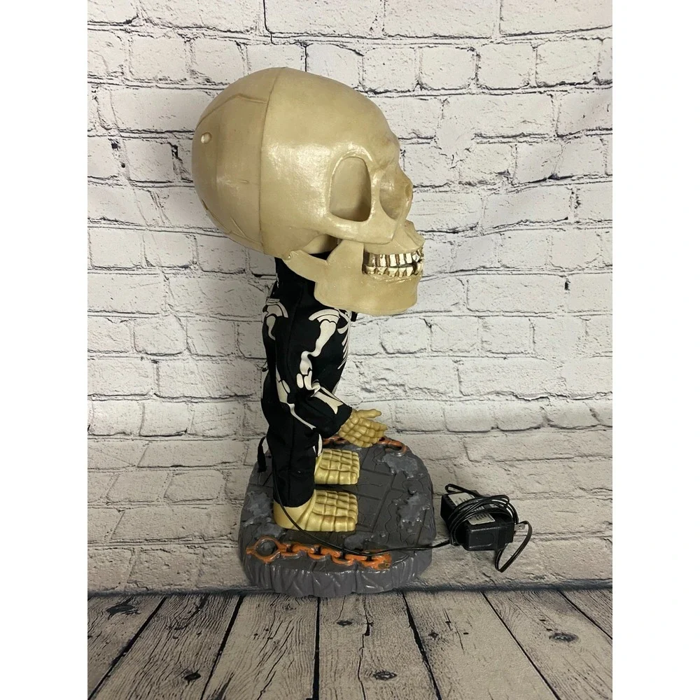 Vintage‎ *Video* Rare 2001 Gemmy Big Head Dancing Skeleton Super Freak Halloween